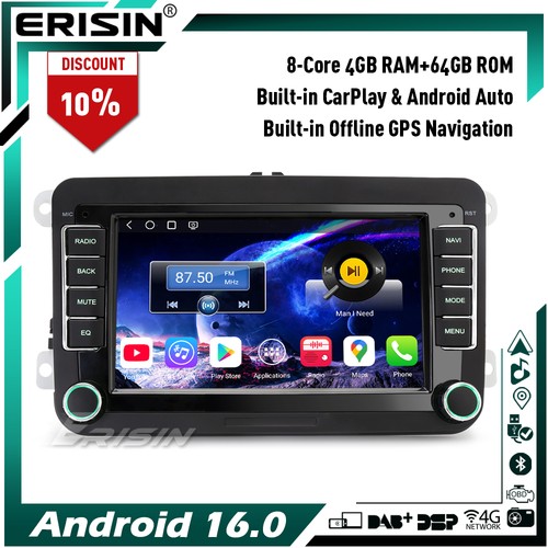 64gb android 16 autoradio - 7",
