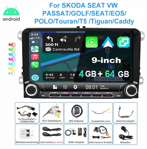 Autoradio android 64 gb - 9", 4+64