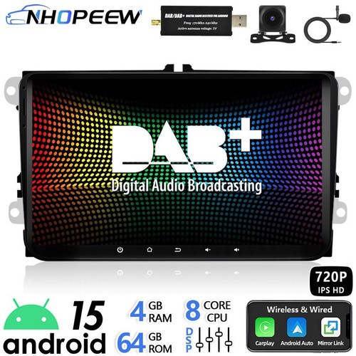 Radio android dab 8core 64g - android, dab+